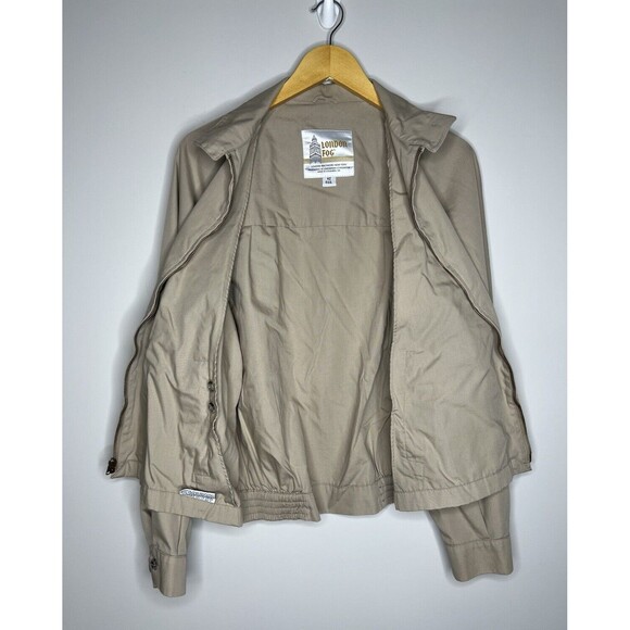 Vtg London Fog Reeves Golf Jacket Men's Size 42R Beige USA Made Granpacore - Picture 10 of 14
